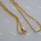 KOKO Twisted Necklace 45cm 14K Gold Plated