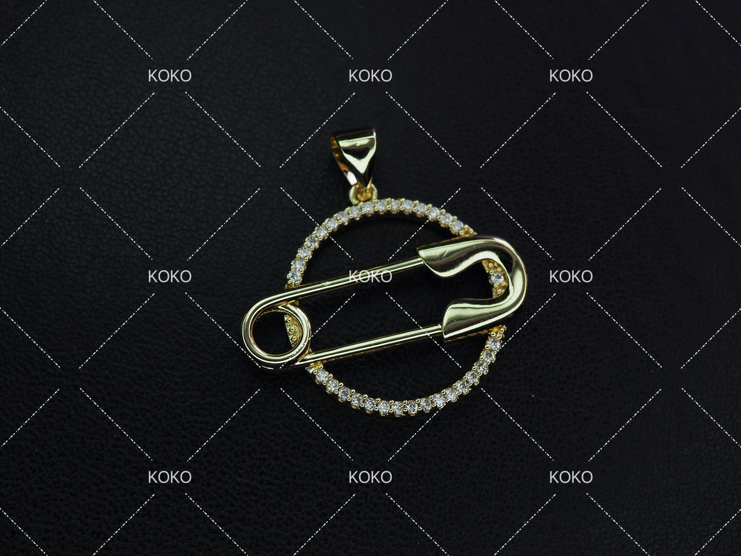 KOKO Lovely Pin Pendant 14K Gold Plated