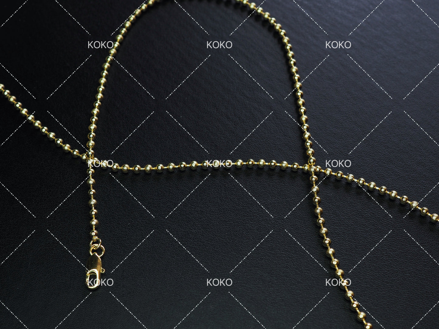 KOKO Ball Necklace 60cm 14K Gold Plated