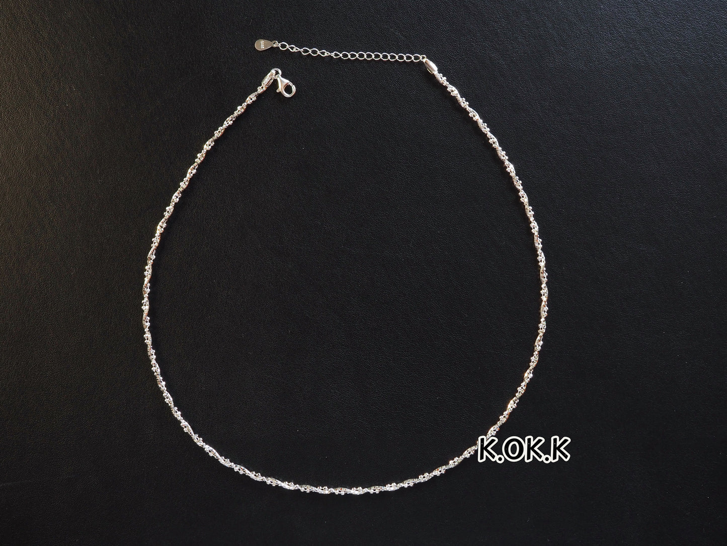 KOKO Double Chain Silver necklace 40+5cm