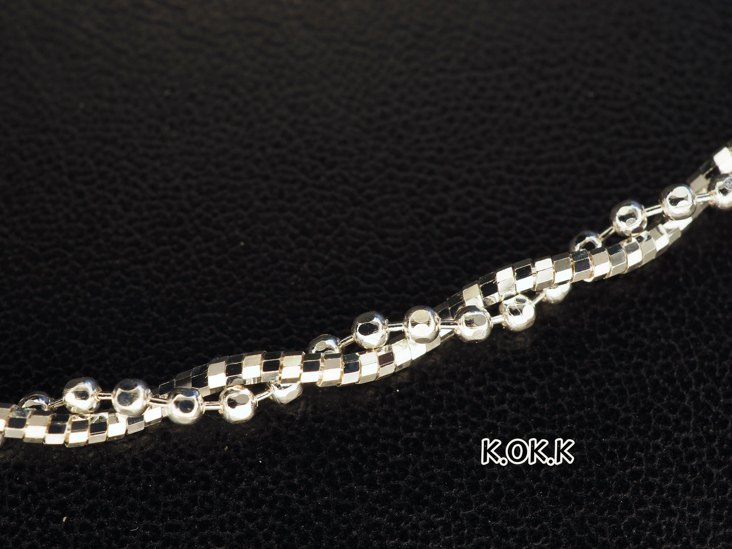 KOKO Double Chain Silver necklace 40+5cm