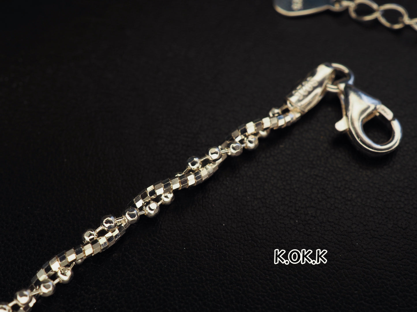 KOKO Double Chain Silver necklace 40+5cm