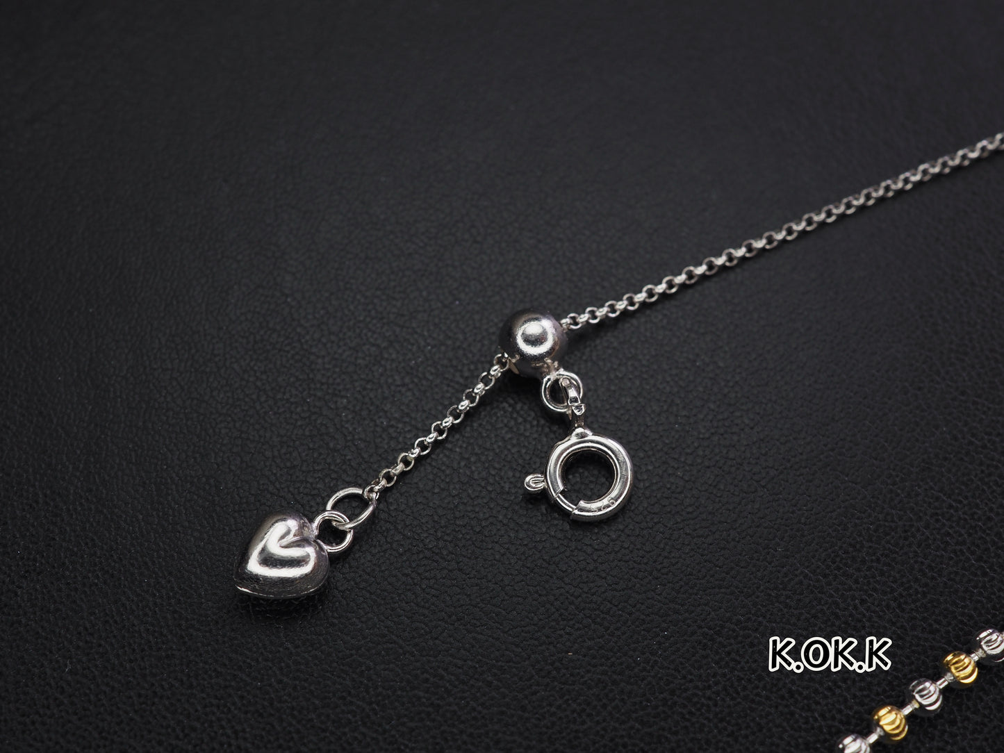 KOKO 2-Tone Silver necklace 40+5cm