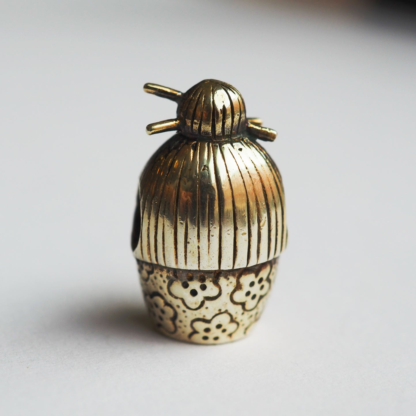 Spiritbeads Unique - Kokeshi gold plated - last piece
