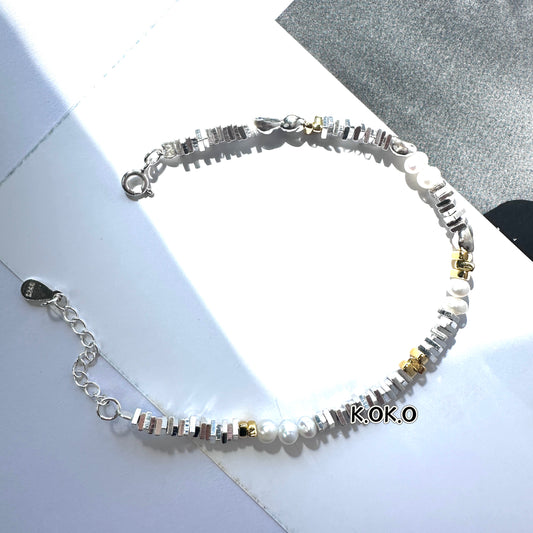 KOKO - Silver Eternal Love Collection - 2 tone  - 16cm +3
