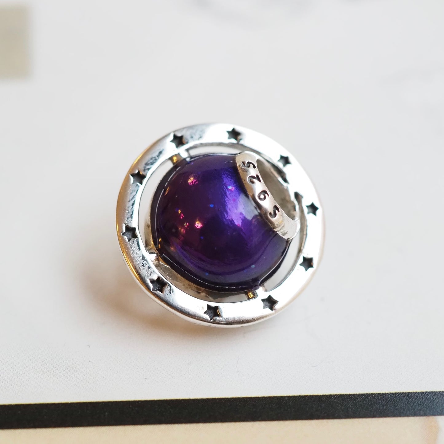 PRAAN Neon Saturn Charm