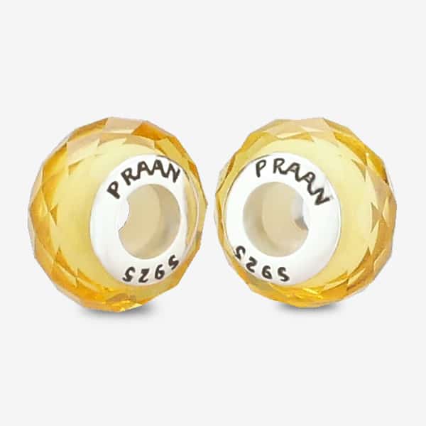 PRAAN Illuminating Yellow Crystal Stopper Charms