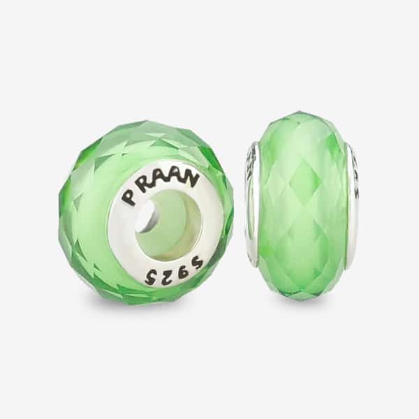 PRAAN Lima Emerald Green Crystal Stopper Charms