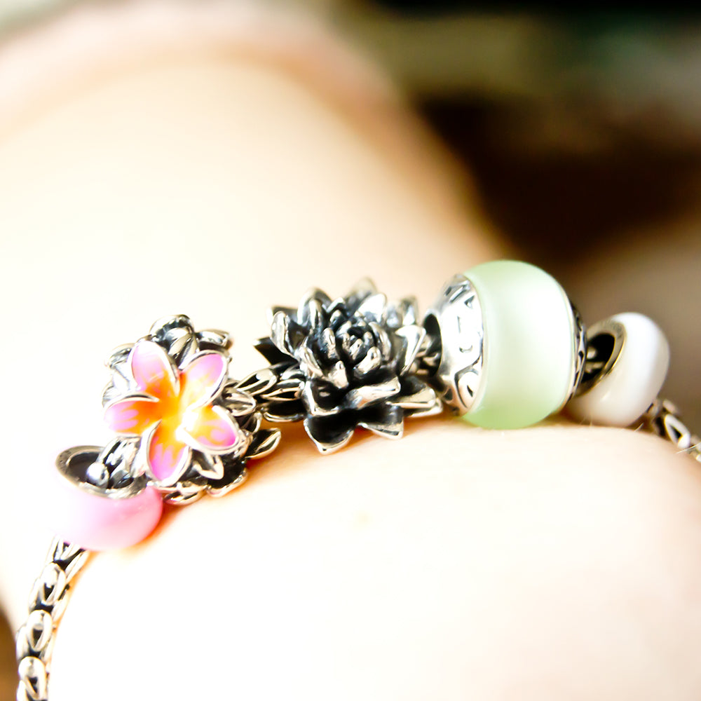 Aurora Lotus Flower Blossom Charm ©