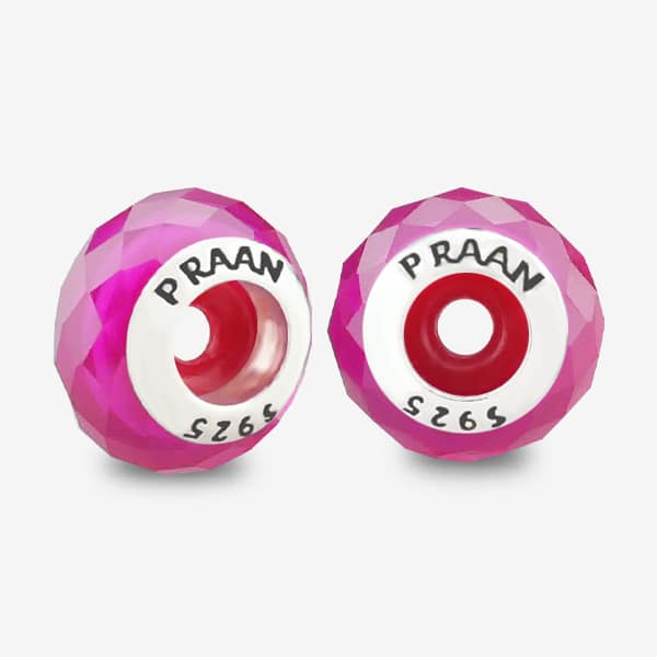 PRAAN Pink Ruby Synthetic Stopper Charms