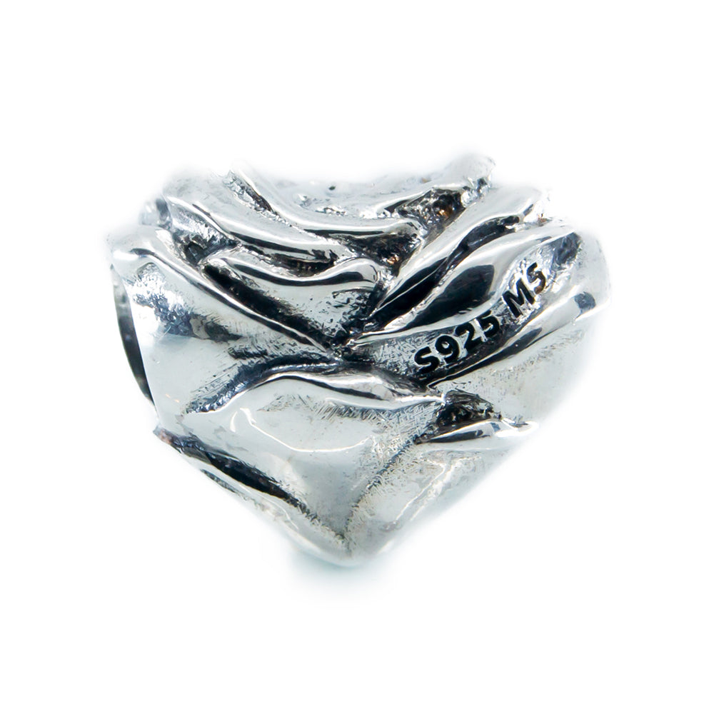 Aurora Rose Heart Charm