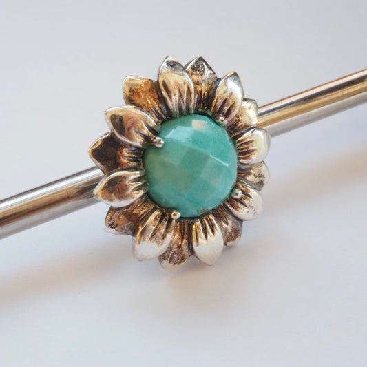 Moress  - Turquoise Flower Stopper Charm