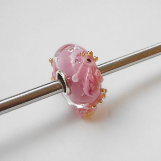 Elfbeads ROYAL PINK SEAHORSE