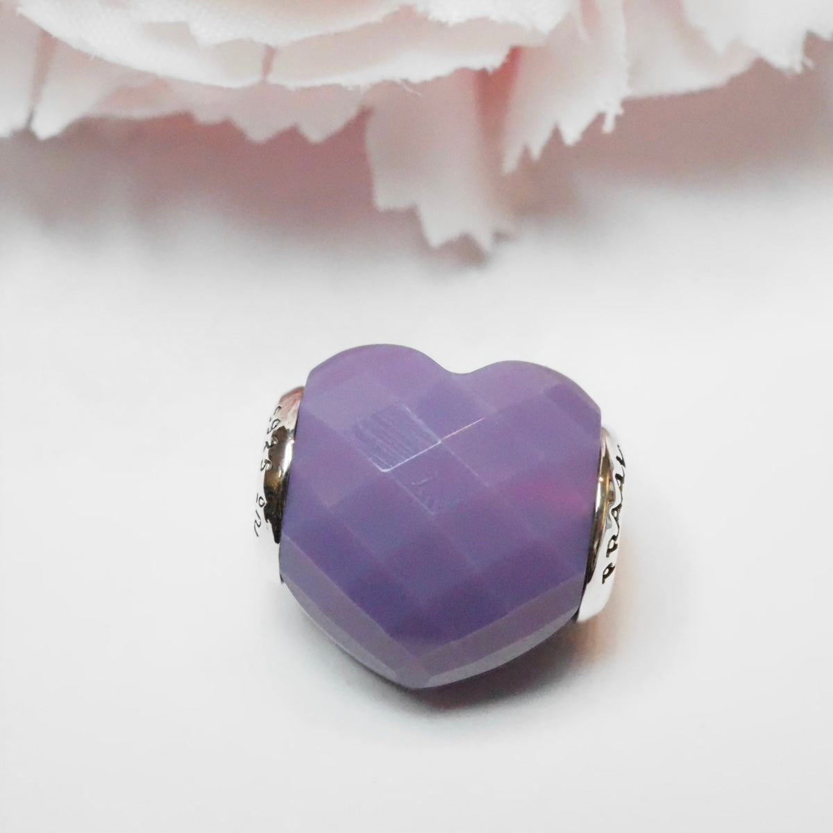 PRAAN Iris Crystal Heart Charm