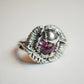 Eske Storm Poppy Ring with pink sapphire