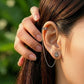Lucky Lady Earrings With Veritas Vine Ear Cuff- on stock