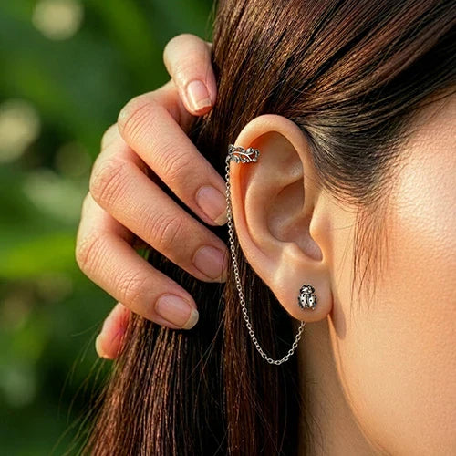 Veritas Vine Ear Cuff Set (Includes Three Studs) - pre order