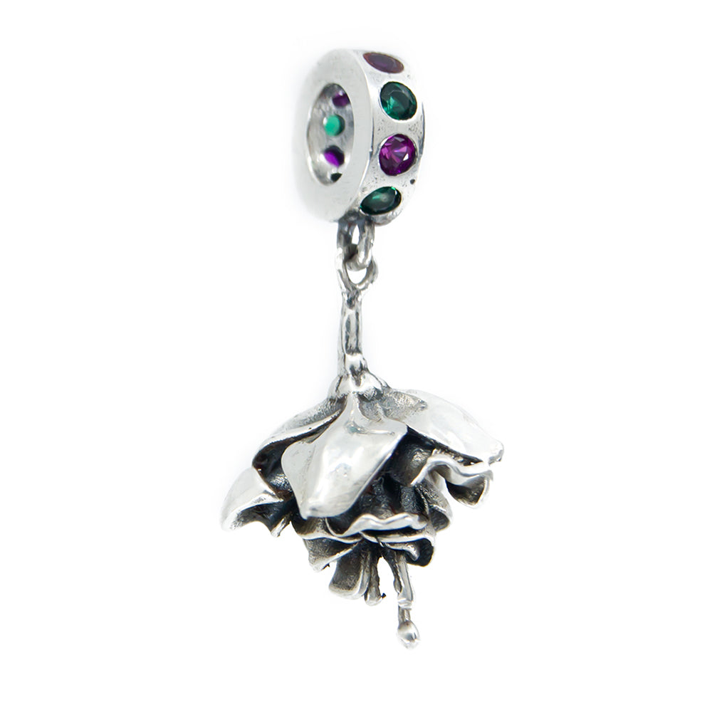 Aurora Fuchsia Flower Charm