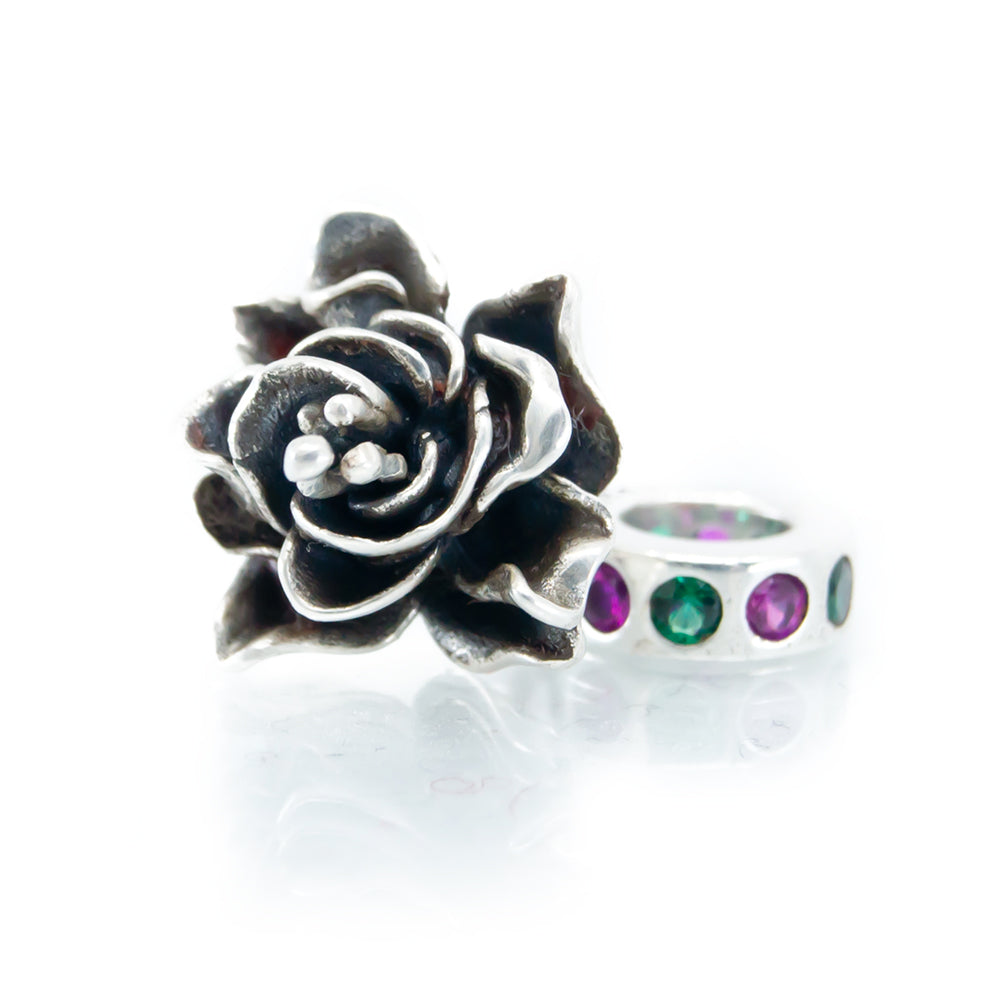 Aurora Fuchsia Flower Charm