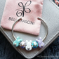 Bella Fascini Bunny Butt Charm - Luxe Color™ Enamel Bead Charm - White