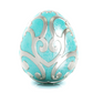 Bella Fascini Easter Egg Filigree Luxe Color™ Enamel Bead Charm - Aqua