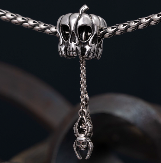 Bead with pendants "Pumpkin head"
