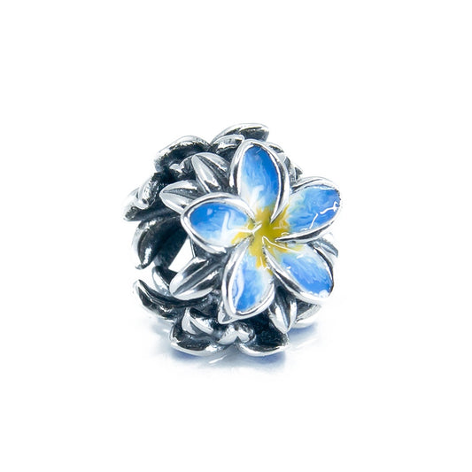 Aurora Frangipani Blue Yellow Flower Charm ©